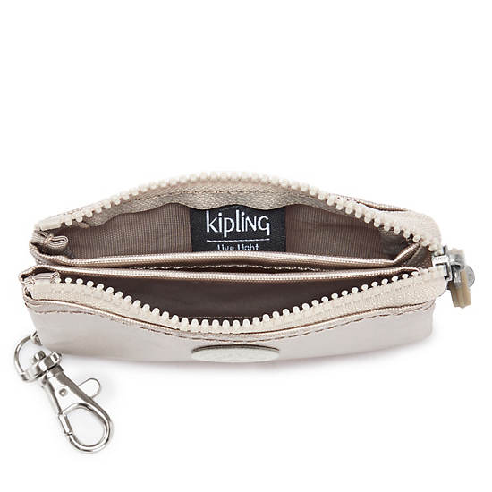 Kipling Creativity Mini Pouch Metallic Keychain Tassen Beige | België 1112RV